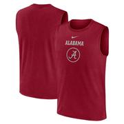 Alabama Nike Courtside Dri-Fit Practice Sleeveless Tee